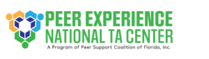 Peer Experience National TA Center logo - A program of Peer Support Coalition of Florida, Inc.